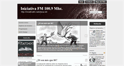 Desktop Screenshot of iniciativafm.radioteca.net
