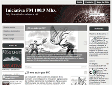 Tablet Screenshot of iniciativafm.radioteca.net