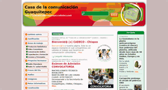 Desktop Screenshot of comunicadoresguaqui.radioteca.net