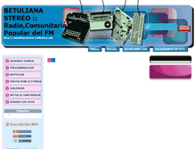 Tablet Screenshot of betulianastereo.radioteca.net